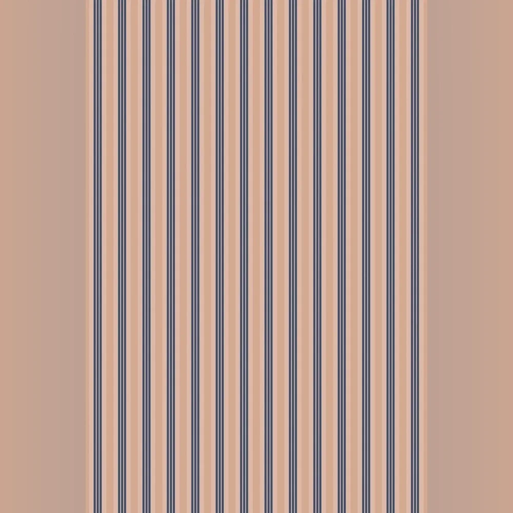 New Anthropologie Papier Villa Vertical Stripe Apricot Pink Wallpaper Wall Mural